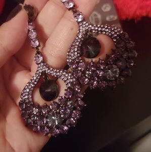 Rhine stone drop earrings